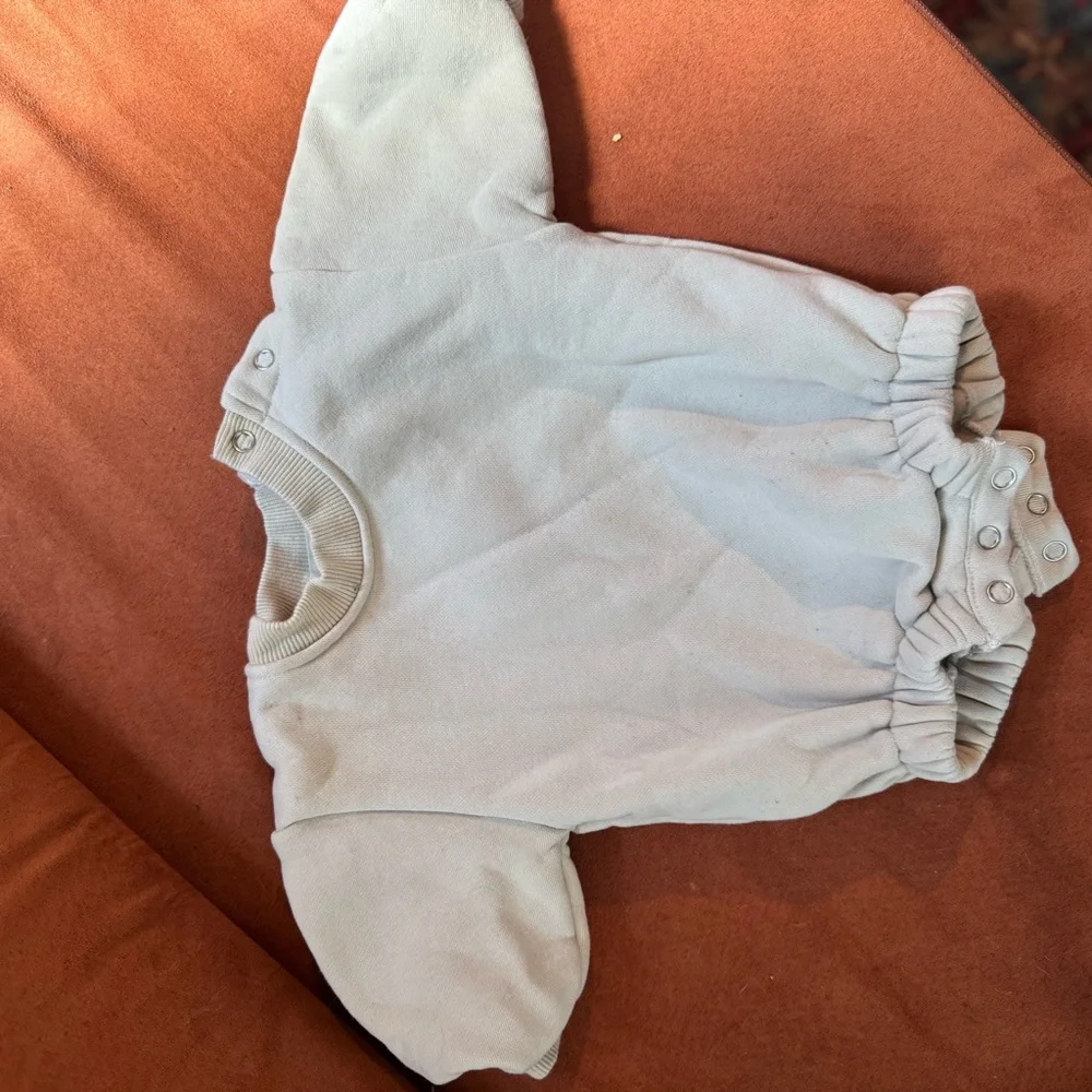 Anziel & Luca Cream Baby bubble romper